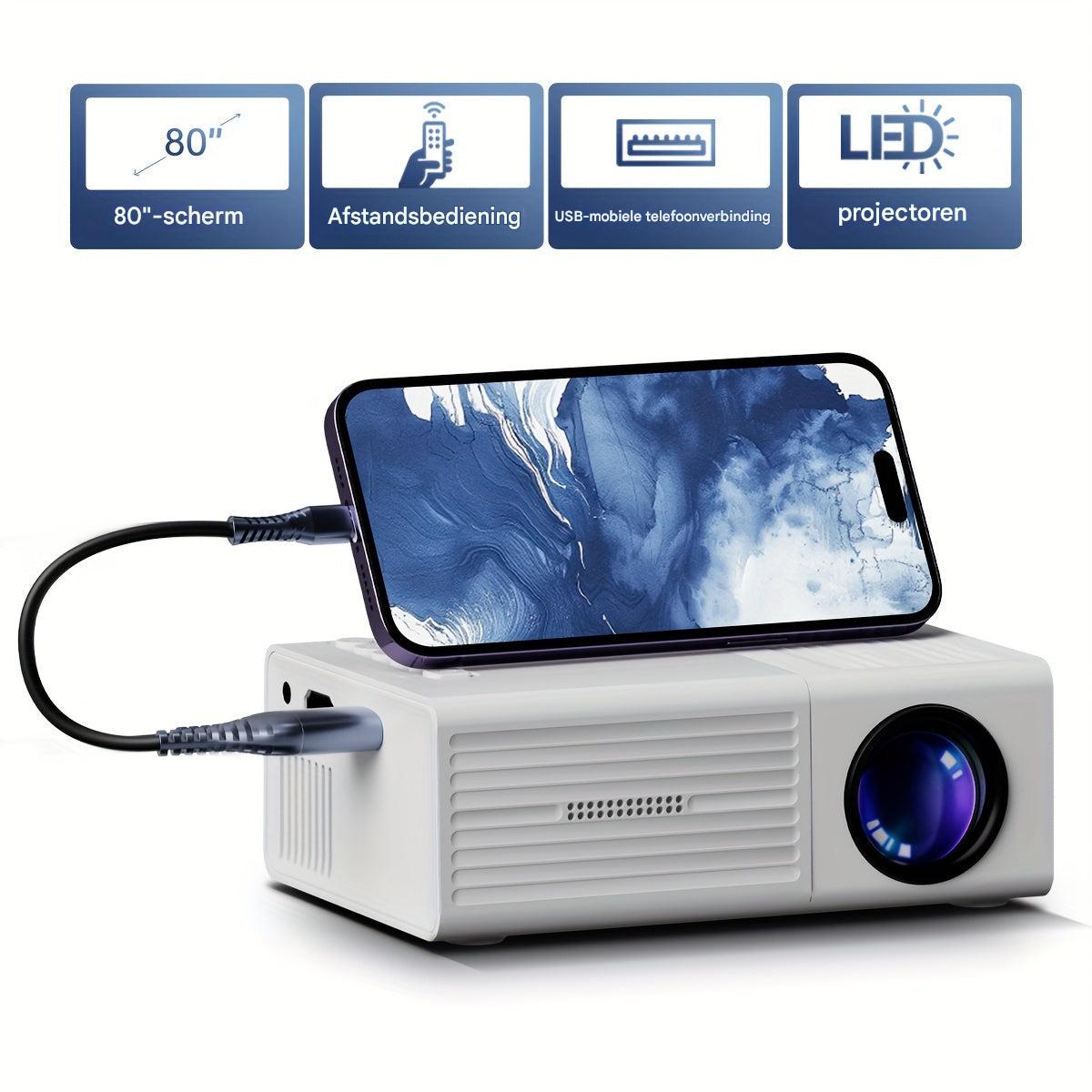 Mini Beamer Draagbare HDMI USB Projector