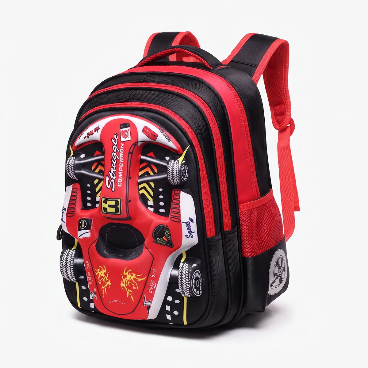 3D Raceauto Kinderrugzak