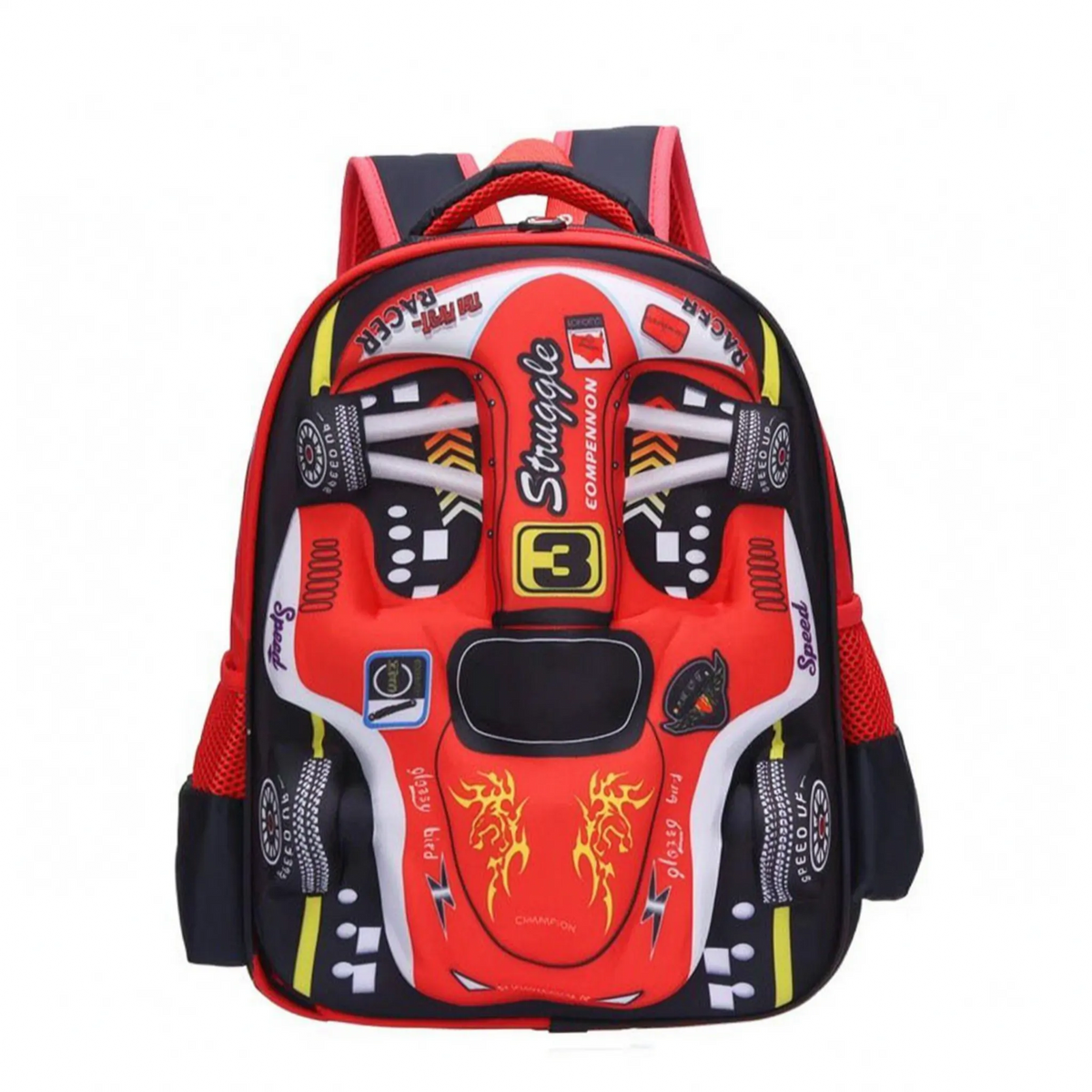 3D Raceauto Kinderrugzak