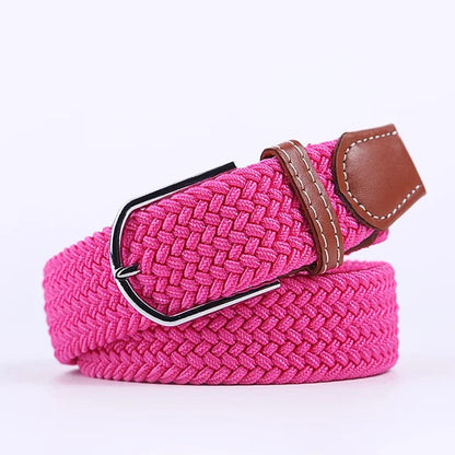 StretchBuckle elastische faux lederen riem