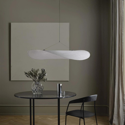 Japandi stoffen hanglamp sfeerverlichting