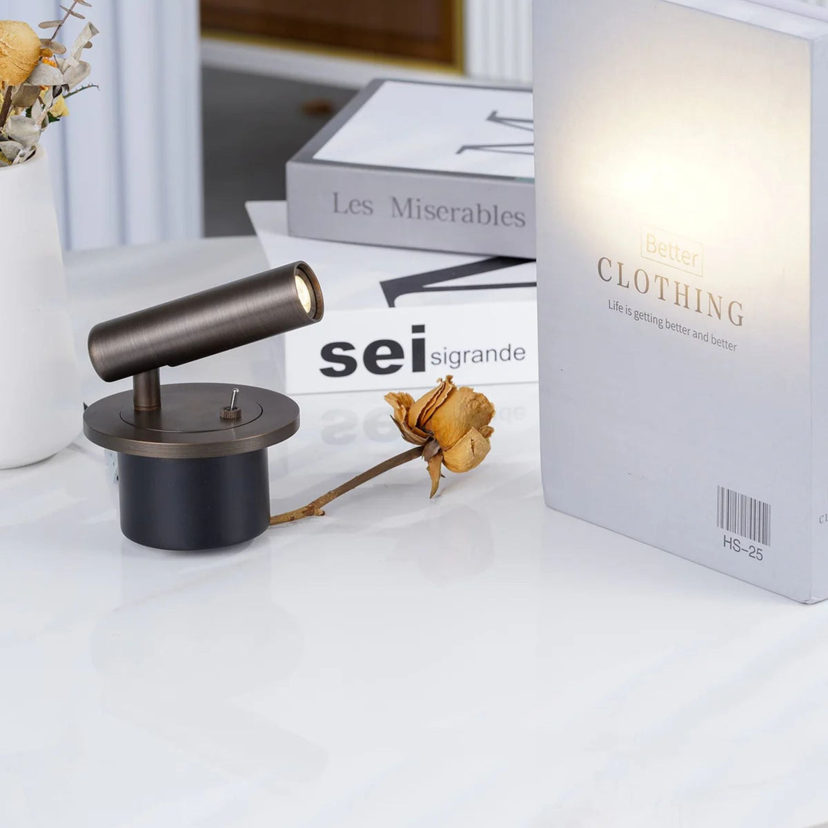 Odior cilindrische LED wandleeslamp
