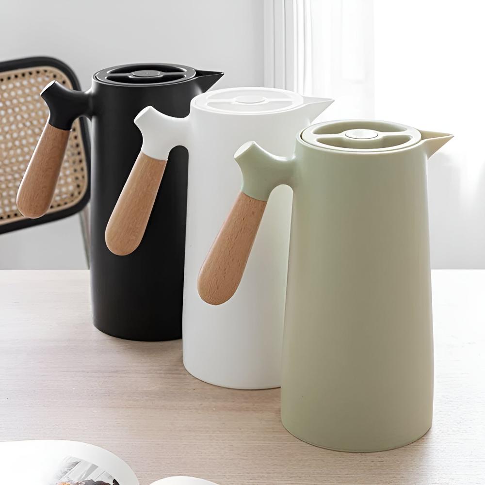 Odior geïsoleerde karaf met houten handvat