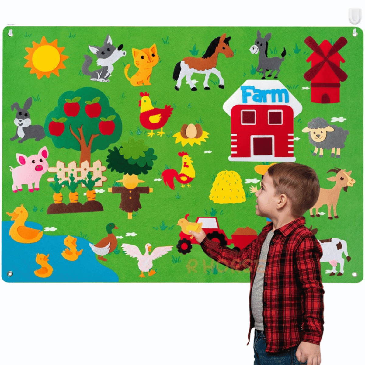 VelvetiKIDS interactief peuter viltbord