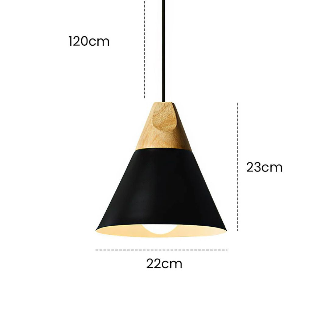 Navelle Scandinavische houten hanglamp