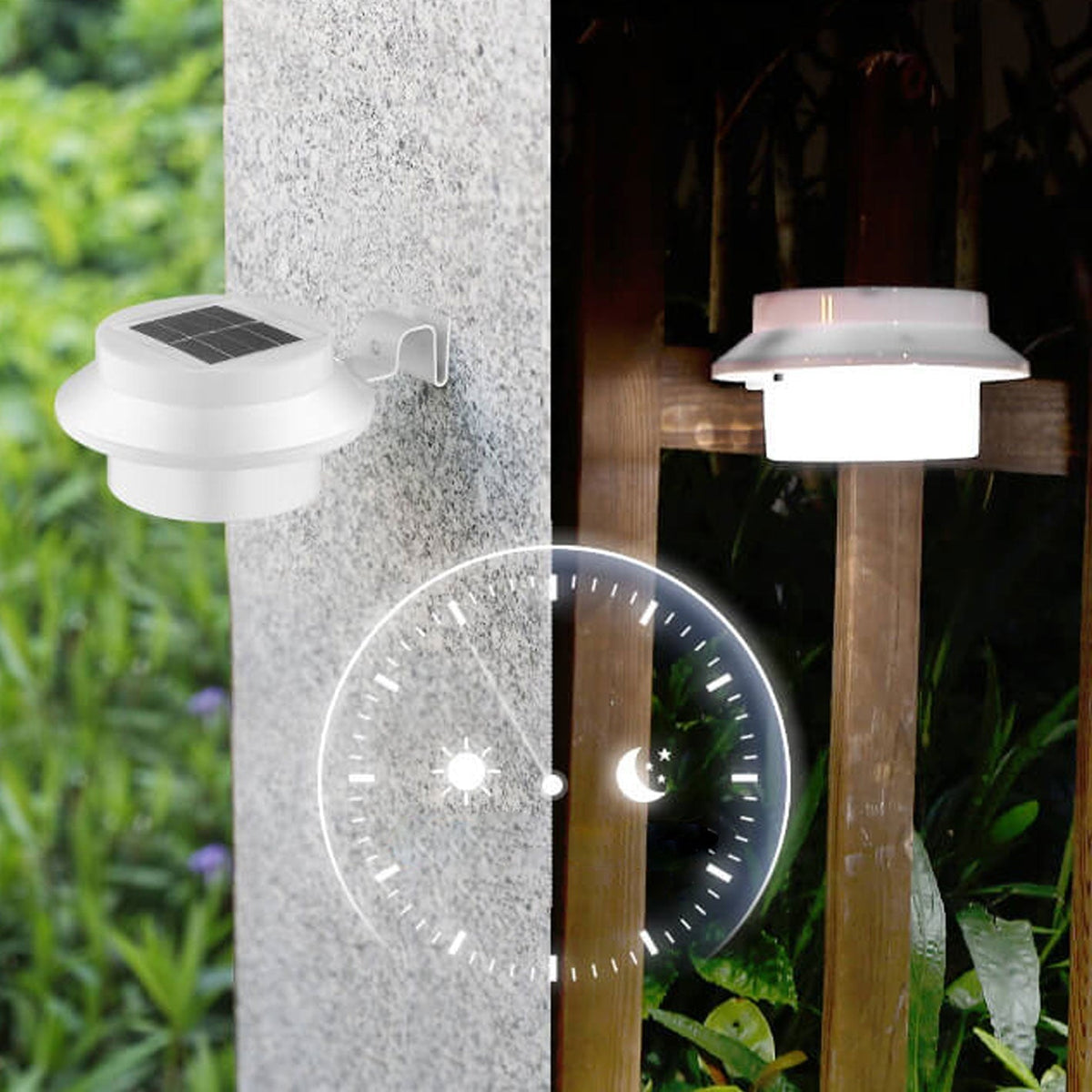 Lumio industriële solar wandlamp