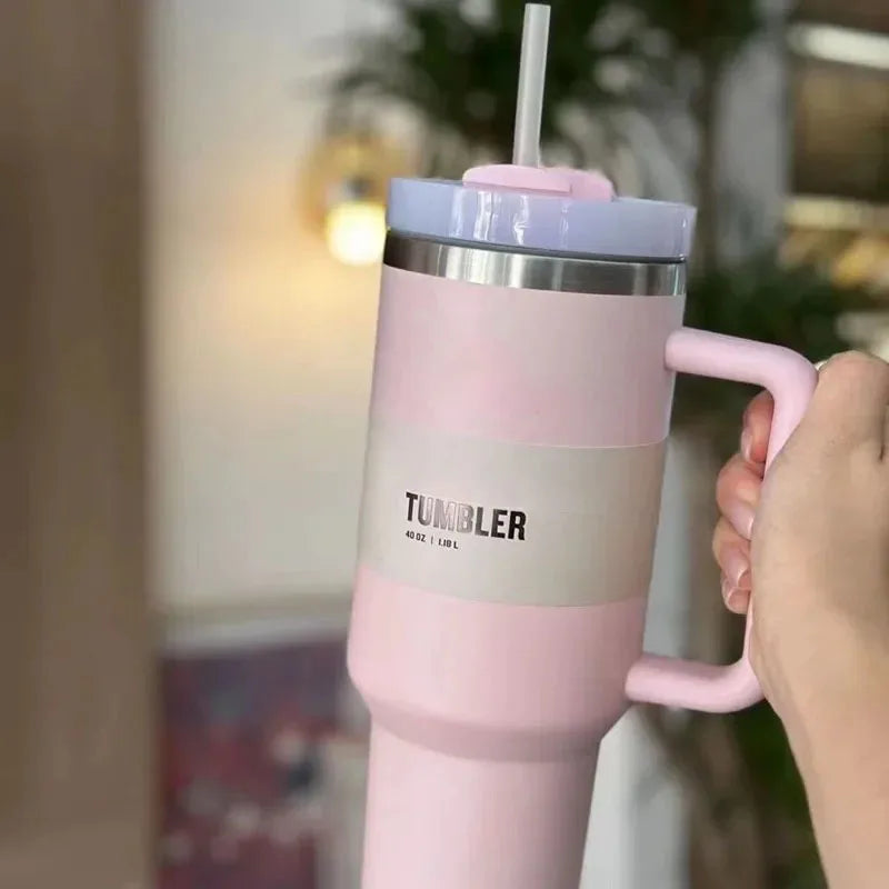 ThermoTumbler vacuüm geïsoleerde beker met handvat
