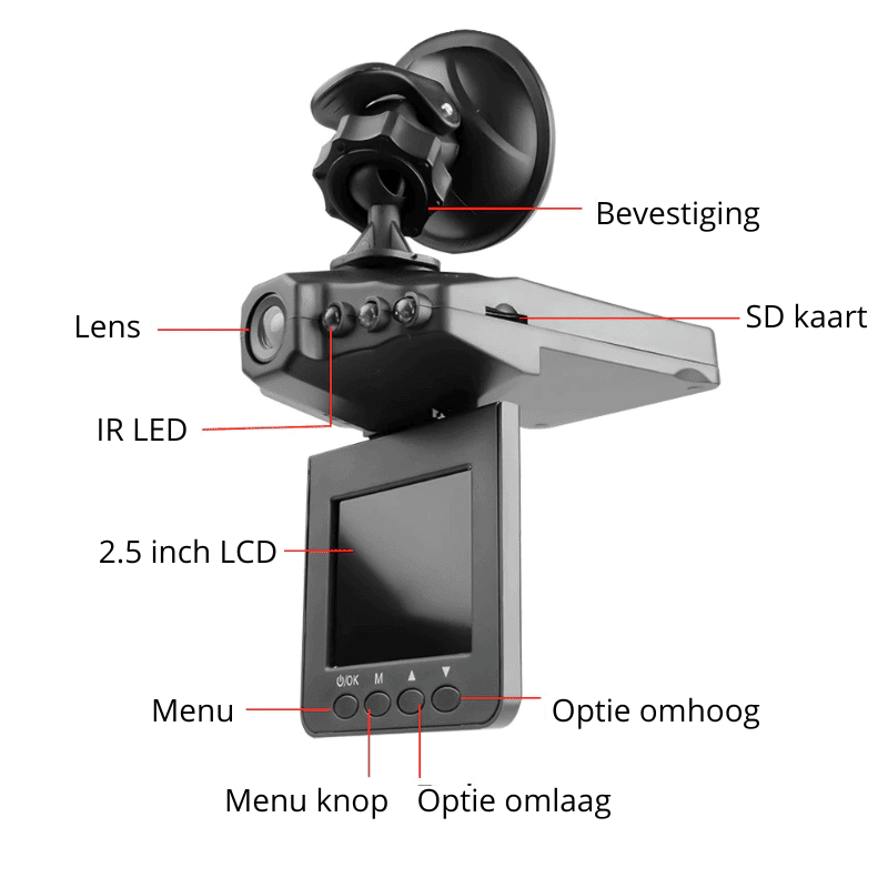 Driving Recorder HD groothoek dashcam