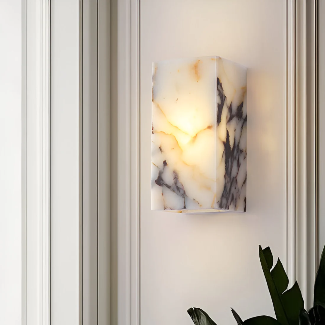 Xera natuurstenen LED-wandlamp
