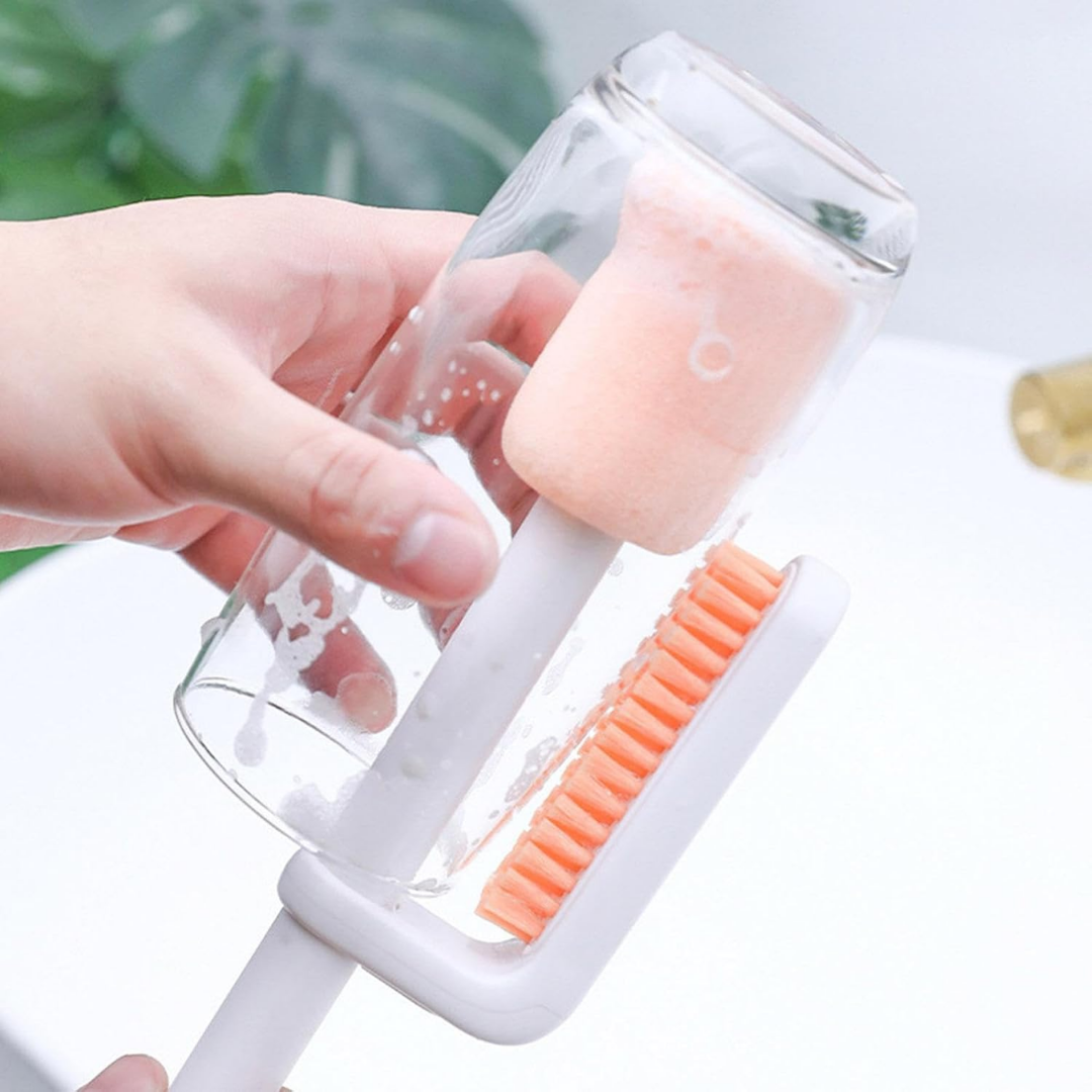 TwinClean 3-in-1 flessenborstel