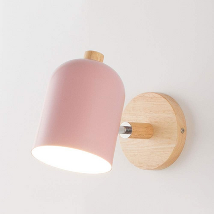 Lumio Scandinavische Houten LED Wandlamp