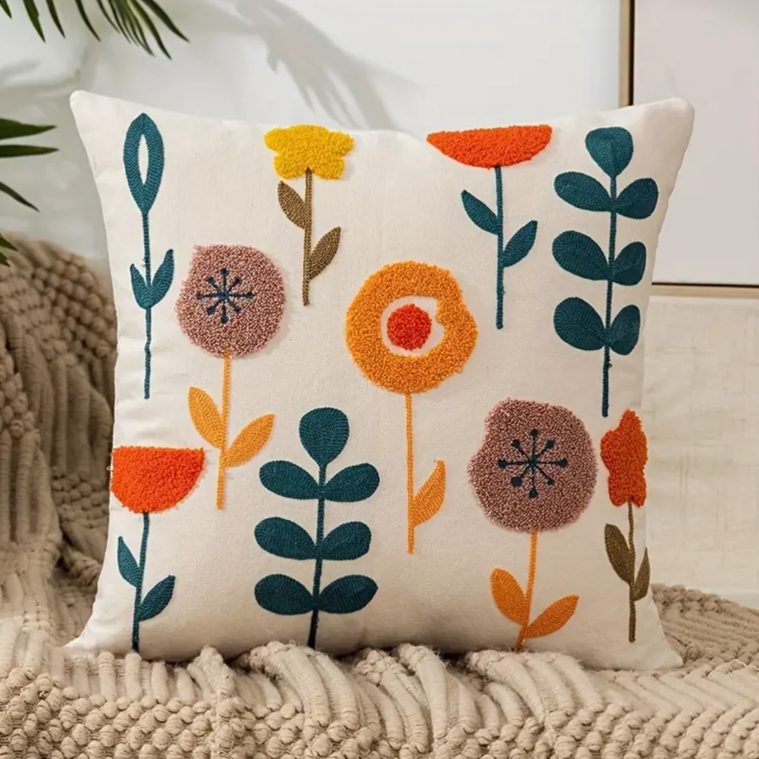 Lumio sierkussensloop met bloemenprint