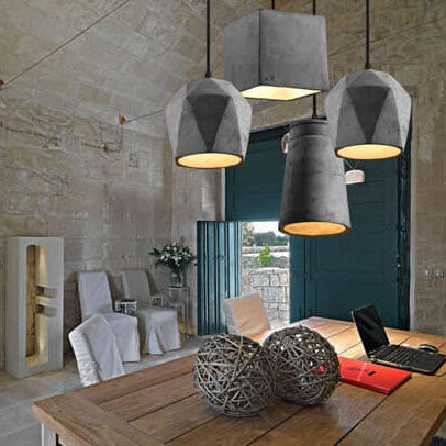 SMD Living industriële cement hanglamp