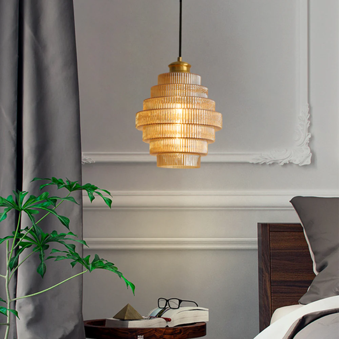 SMD Living golvende glazen hanglamp
