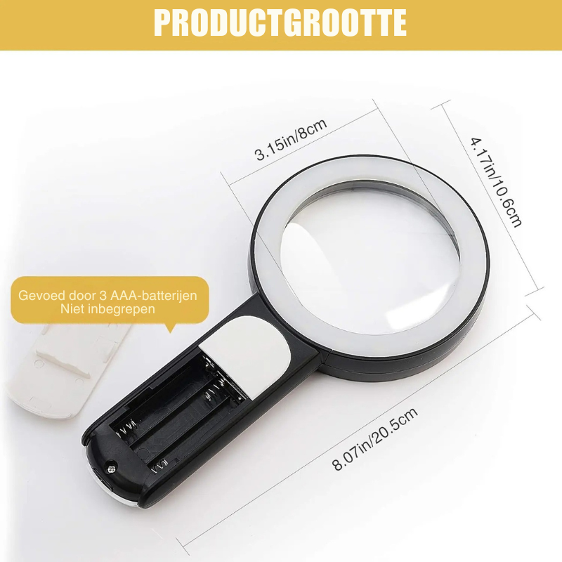BrightView Pro handvergrootglas met verlichting
