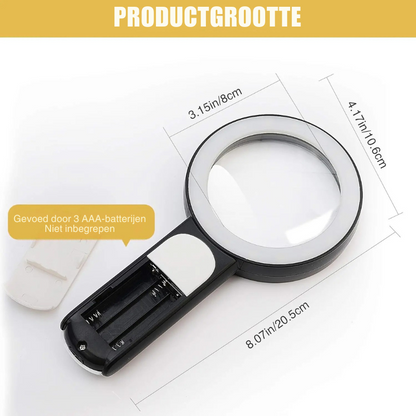 BrightView Pro handvergrootglas met verlichting