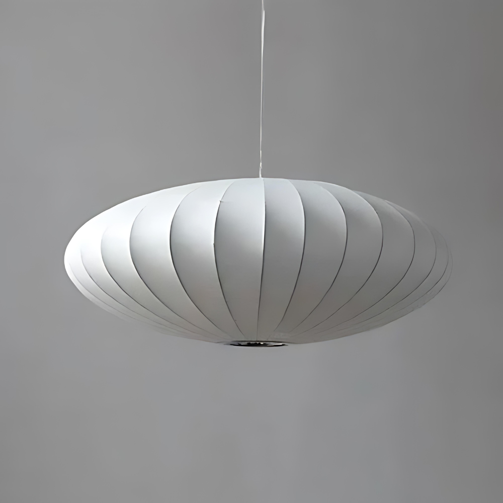 Japandi siliconen geplooide hanglamp