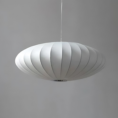 Japandi siliconen geplooide hanglamp