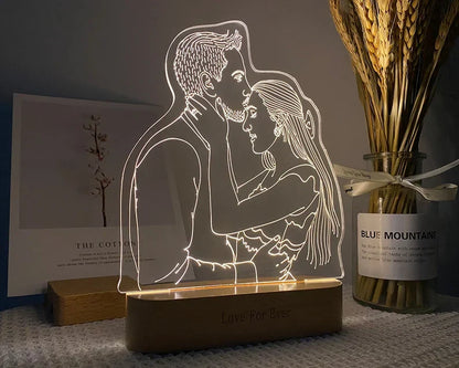 MemoryGlow gepersonaliseerde LED fotolamp