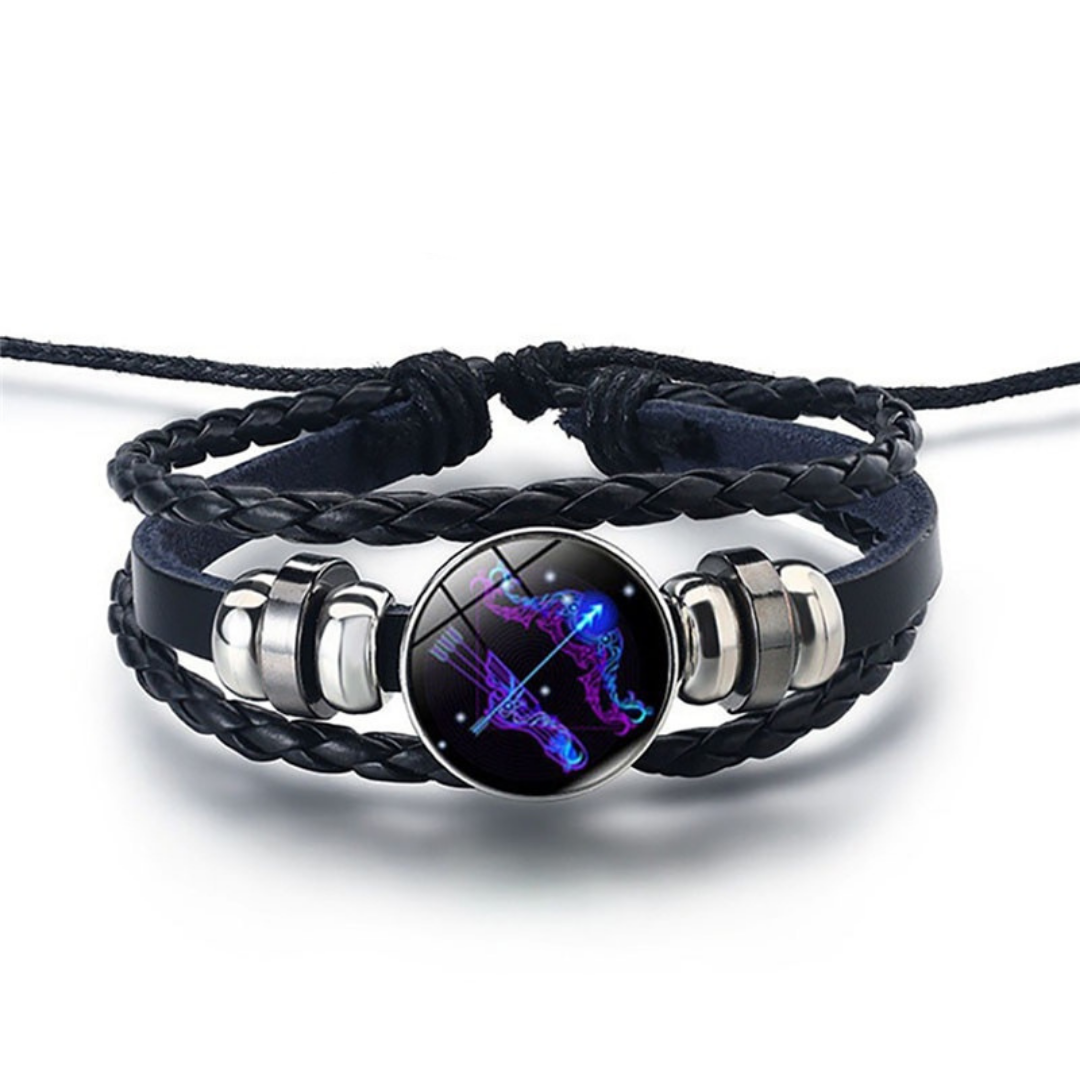 Hemels Harmonie leren sterrenbeeld armband