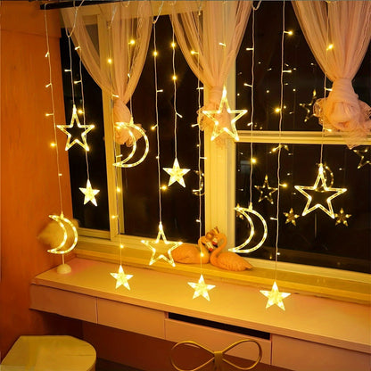 LumiGlow LED sterren- en maan lichtslinger