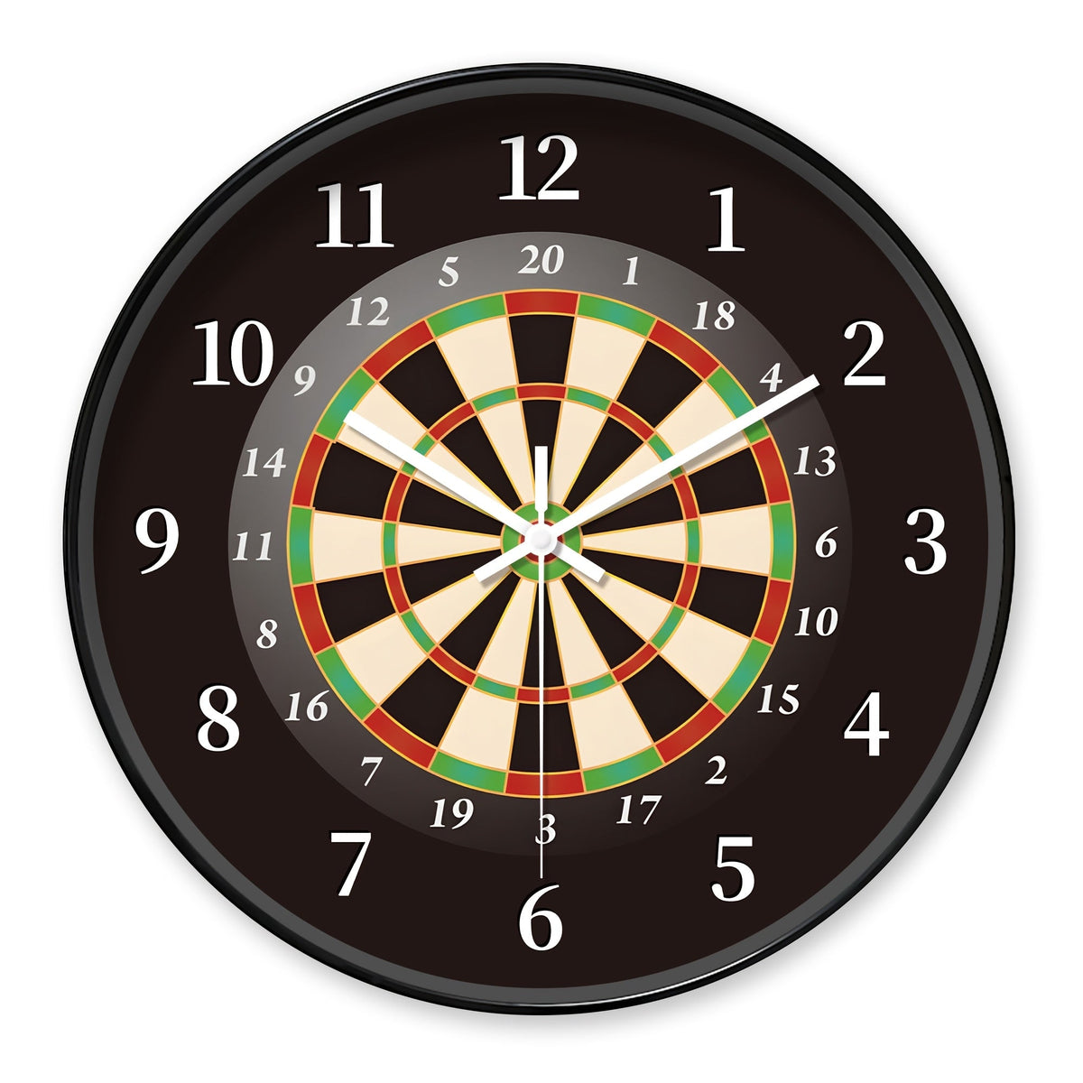 Dartbord wandklok