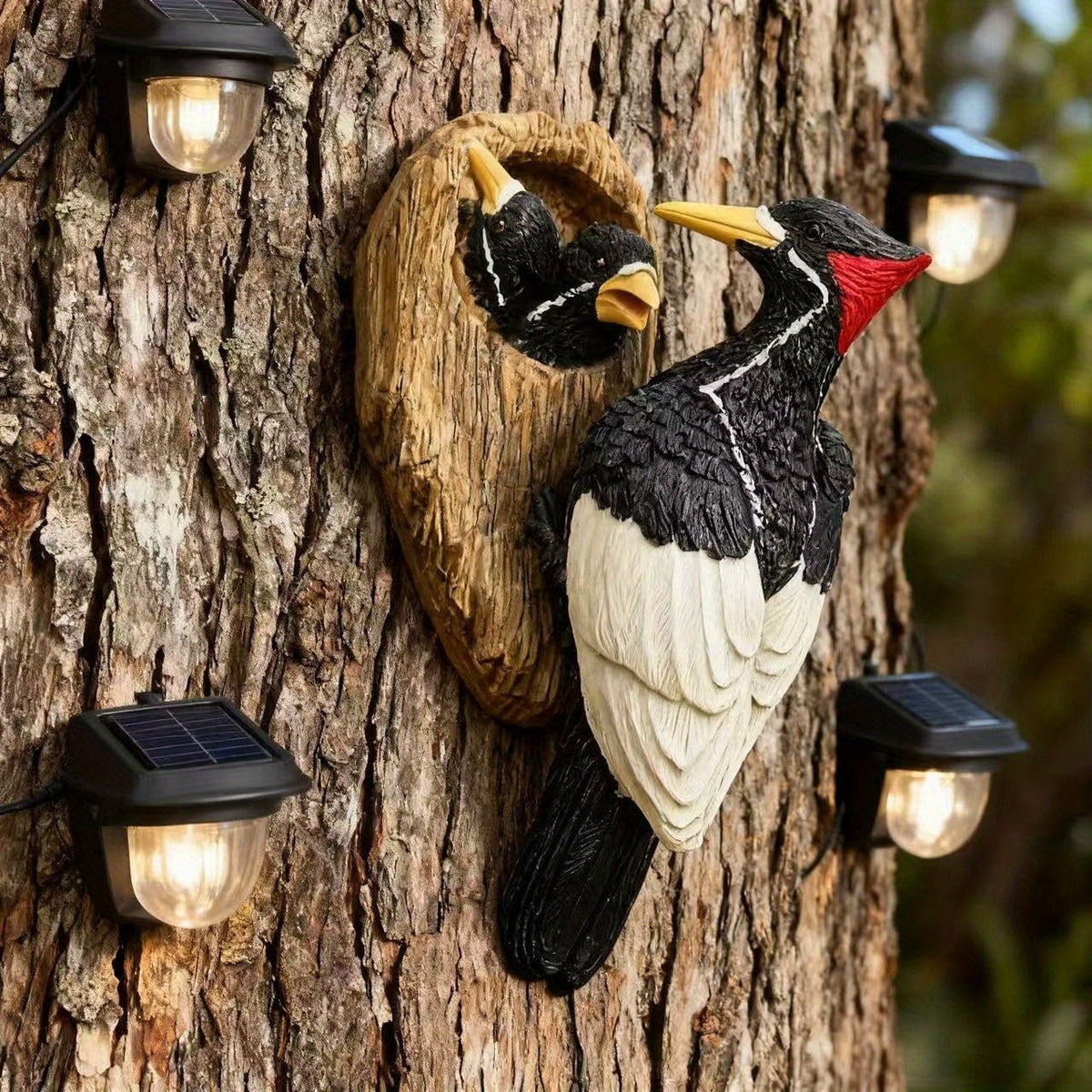 WoodpeckNest realistisch specht vogelbeeld