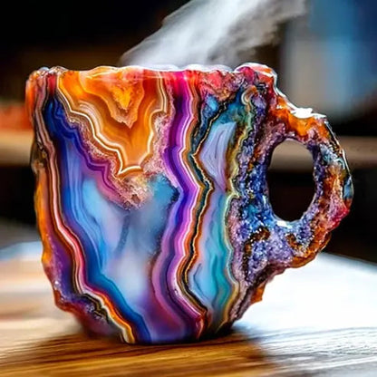 AuraStone handgemaakte koffiekop van mineraalsteen