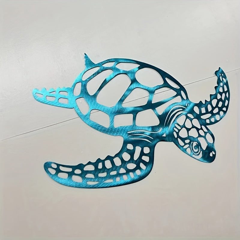 Metalen schildpad wanddecoratie