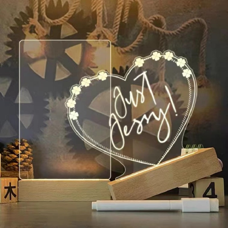 BrightNote LED nachtlampje memobord