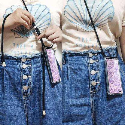 Galaxy S10 Plus crossbody transparant TPU hoesje