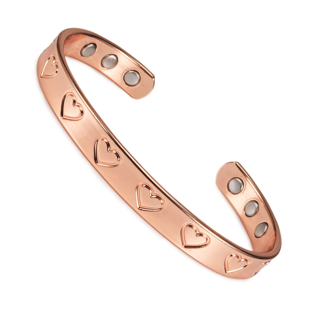 Verstelbare magnetische koperen armband