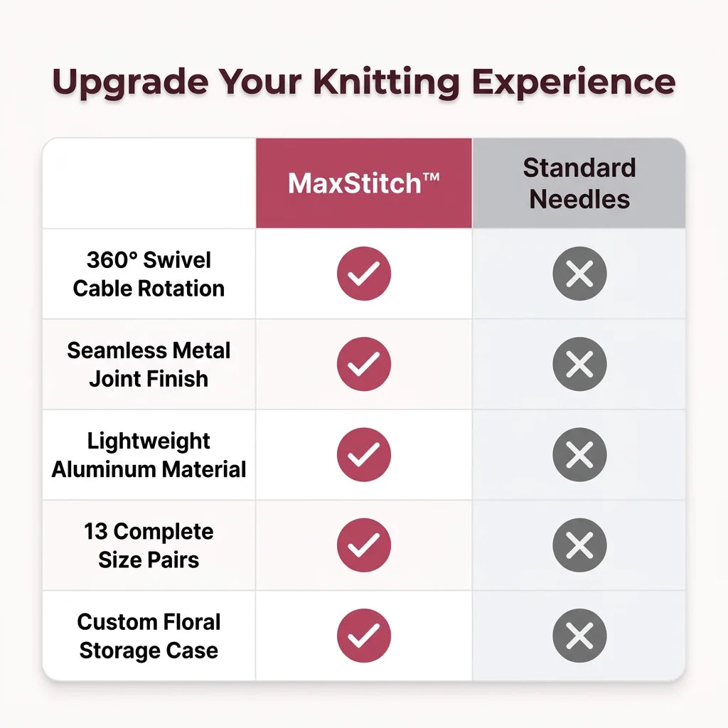 MaxStitch verwisselbare rondbreinaaldenset