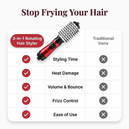 3-in-1 Roterende Haarstyler