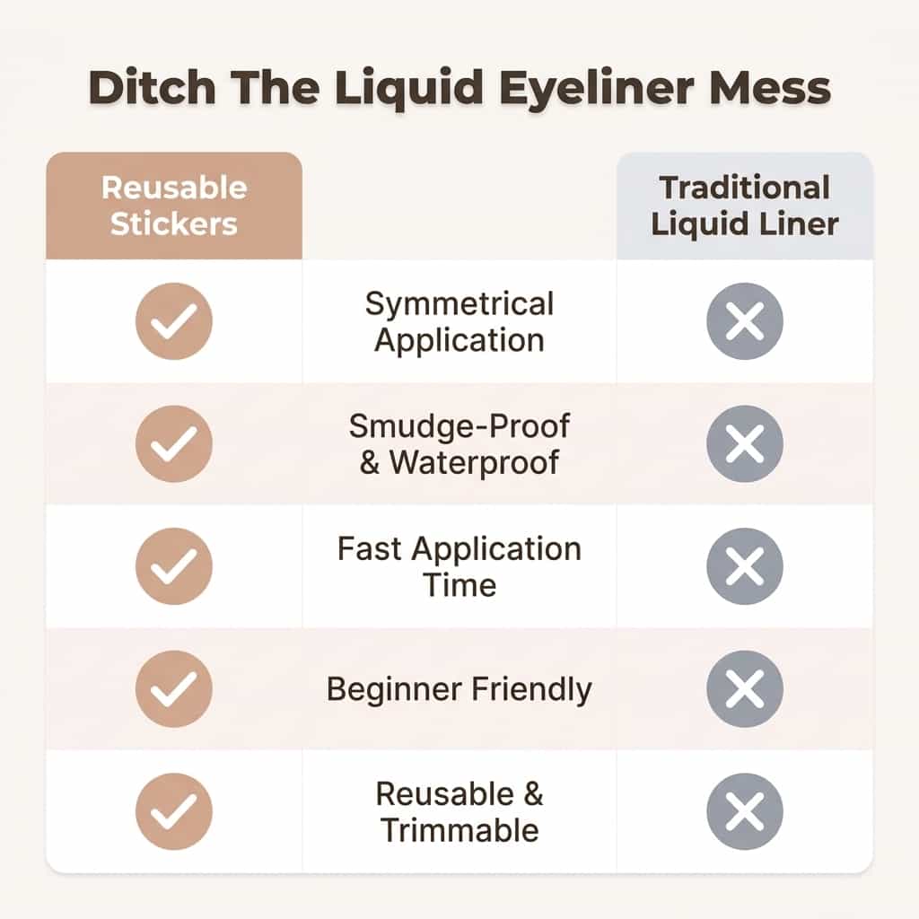 Herbruikbare Eyeliner Stickers