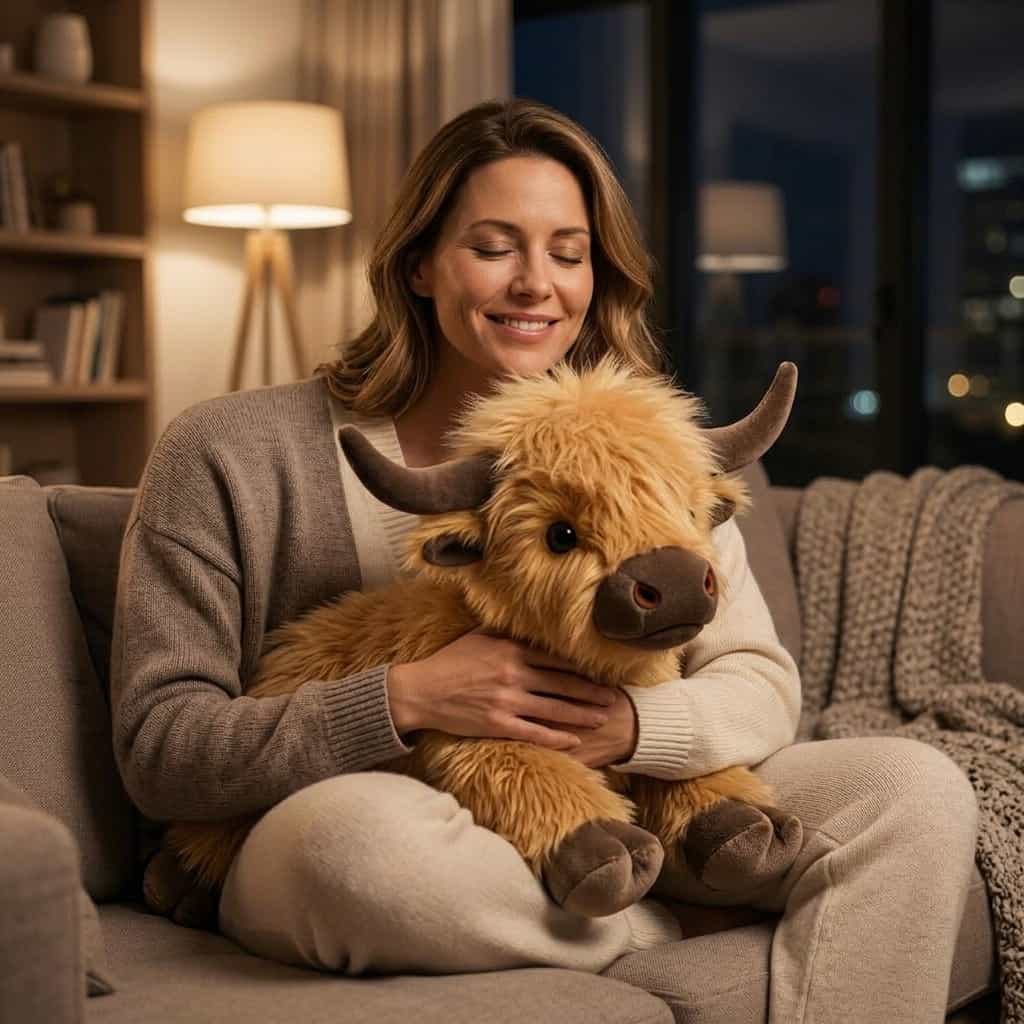 Anti-Stress Schotse Hooglander knuffel