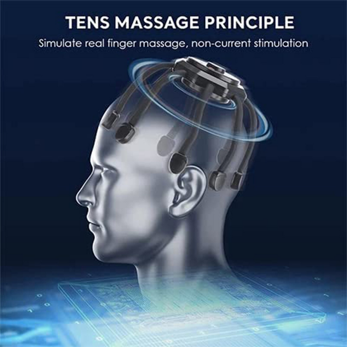 RelaxSphere draagbare hoofdhuidmassager