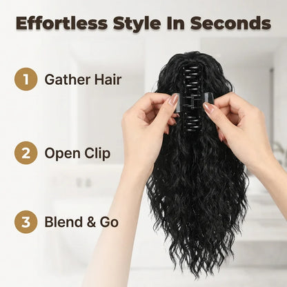 EasyPony krullende haarextensie 46 cm
