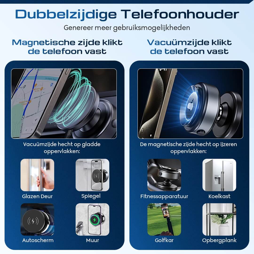 Magmount Elite magnetische telefoonhouder met oplader