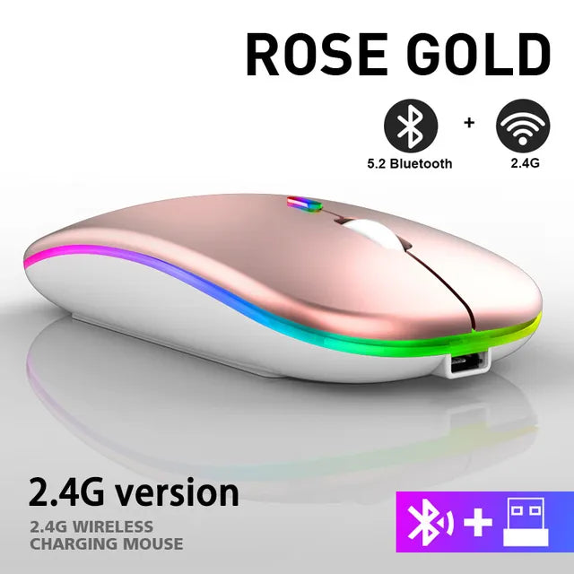 Draadloze LED oplaadbare muis