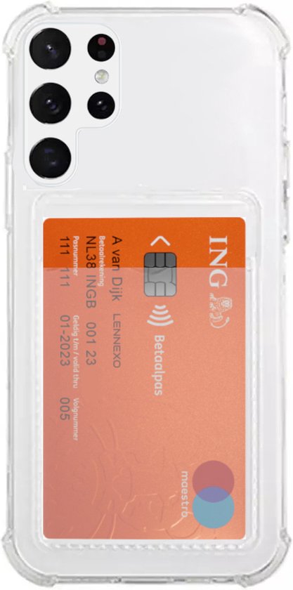 Lennexo shockproof hoesje met pashouder