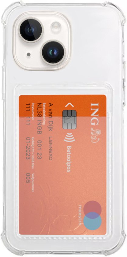 Lennexo pashouder hoesje voor iPhone 15