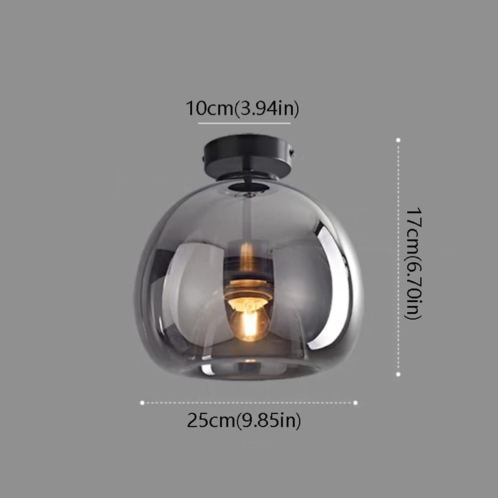 Vörre Retro Koperen Glas Plafondlamp