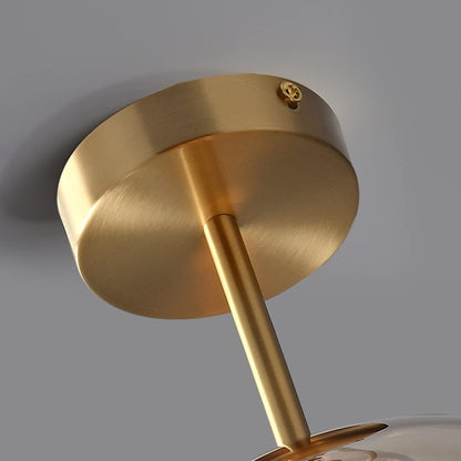 Vörre Retro Koperen Glas Plafondlamp