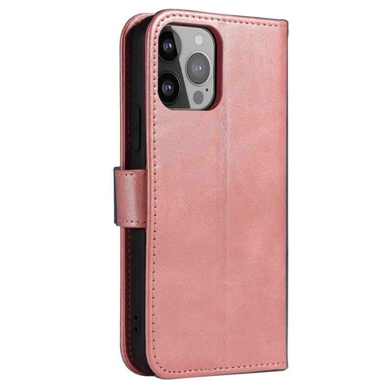 Galaxy S24 Plus PU-leren bookcase portemonnee hoesje roze