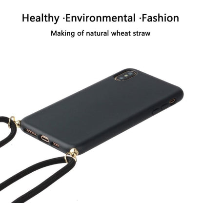 iPhone Xs Max Crossbody TPU Hoesje Zwart