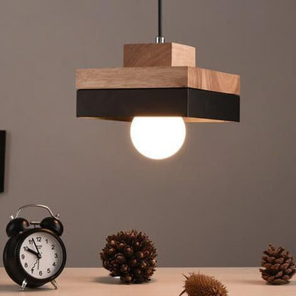 Lumio moderne hanglamp van metaal en hout