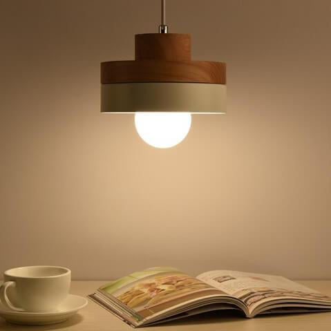 Lumio moderne hanglamp van metaal en hout