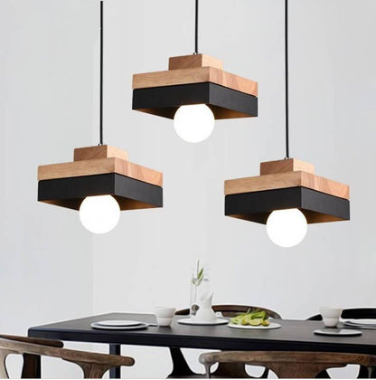Lumio moderne hanglamp van metaal en hout