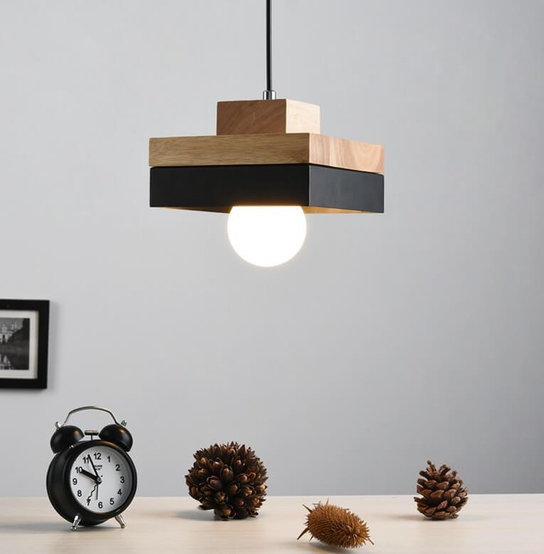 Lumio moderne hanglamp van metaal en hout